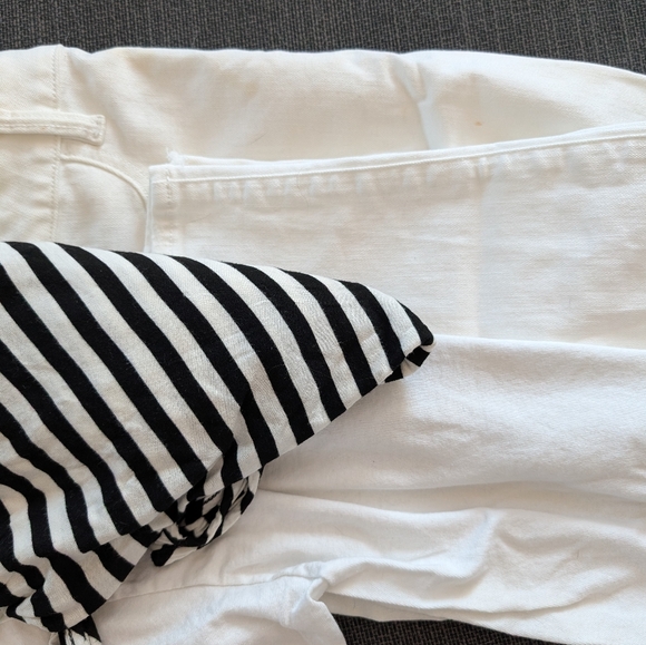 Monteau Black and White Striped Maxi Dress - Picture 4 of 4